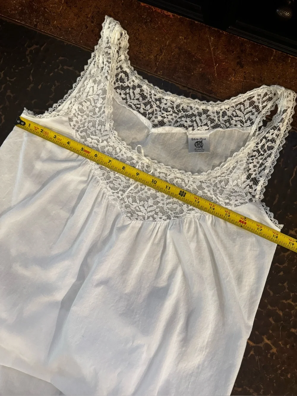 White Rose Katherine Harestad Cotton & Lace Vintage Romantic Victorian Nightgown